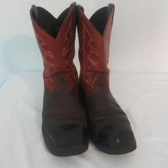 Ariat men\'s size 9 EE brown wide width steal toe work boot main image 9